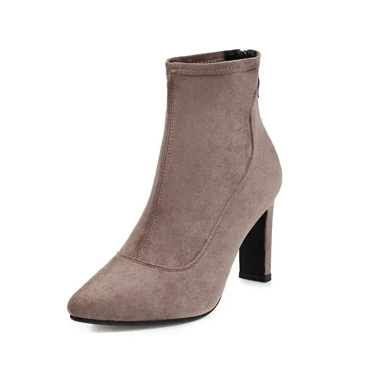 

Женские ботинки с острым носком, большие размеры