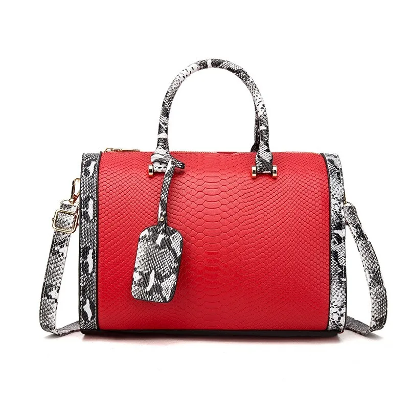 

Handbag Shoulder Bag Messenger Bag 2021 New Trendy Korean Fashion Snake Pattern Stray Bag Wild One Shoulder Messenger Pillow Bag