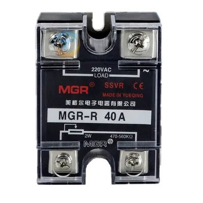 Однофазный твердотельный регулятор напряжения переменного тока SSVR 40A|solid state voltage