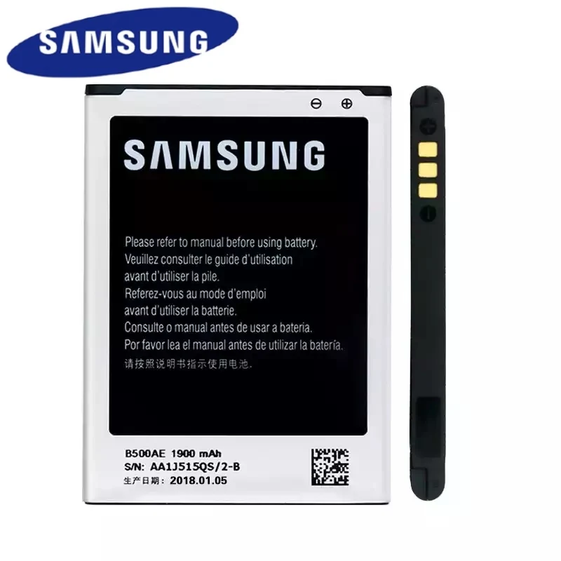 Samsung New Original Battery B500AE 1900mAh For Galaxy S4 Mini i9192 I9190 I9198 J110 3 Pin without NFC