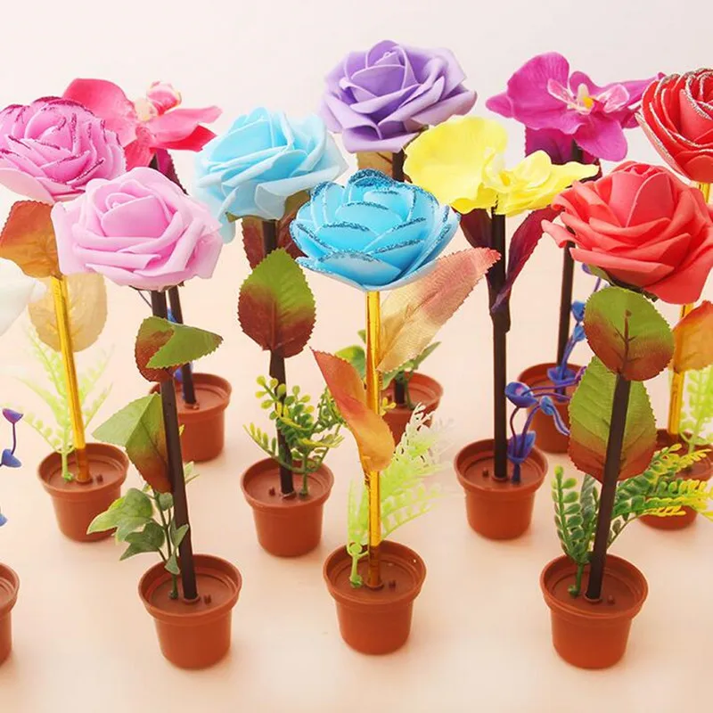 

Детская шариковая ручка с розами, школьные канцелярские принадлежности, вечерние подарки на Рождество и Хэллоуин