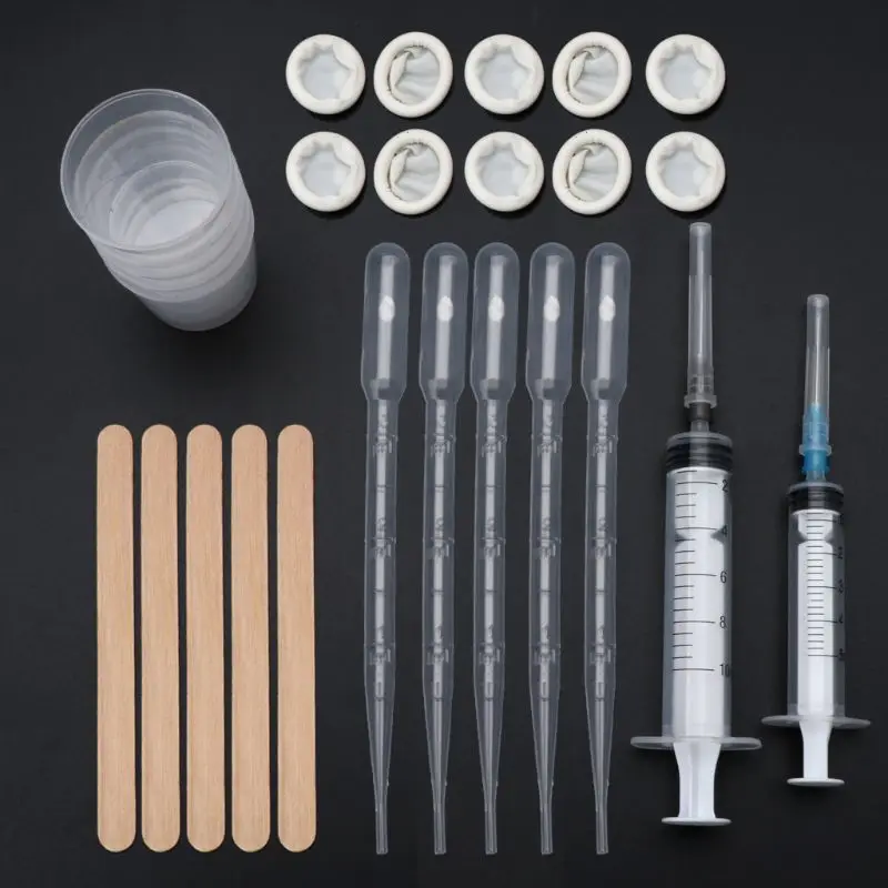 

DIY Epoxy Resin Molds Jewelry Making Tool Kit With Stirrers Droppers Spoons Cups