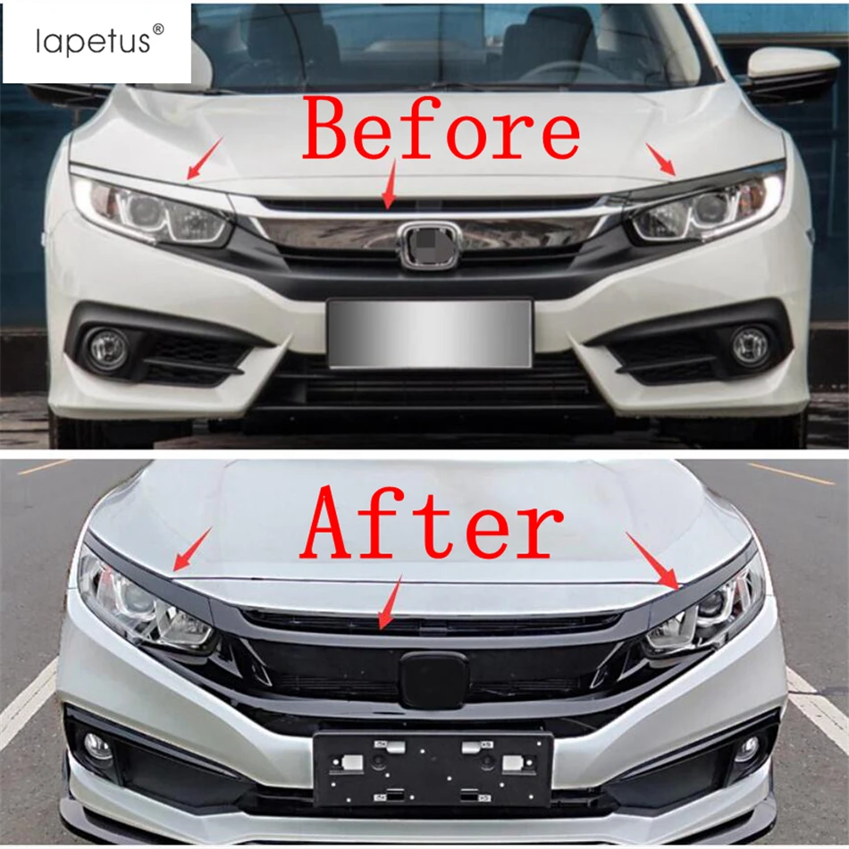 Аксессуары Lapetus подходят для Honda Civic Sedan 2016-2019 передний капот двигателя решетка