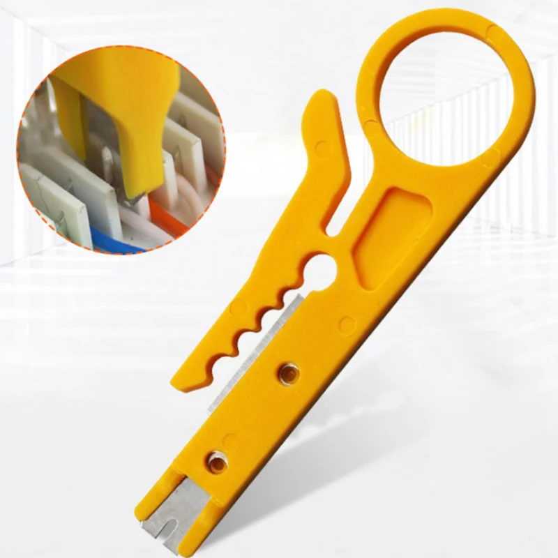 

Mini Portable Wire Stripper Knife Crimper Pliers Crimping Tool Cable Stripping Wire Cutter Multi Tools Cut Line Pocket Tool