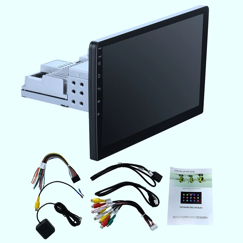 1DIN Регулируемый 10 дюймов Автомобильный стерео радио Android 8 1 контактный экран 1080P