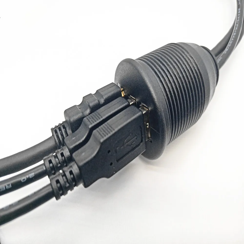 Car Stereo Dashboard Flush Mount Dual USB2.0 HDMI Male to Female AUX Cable | Электроника