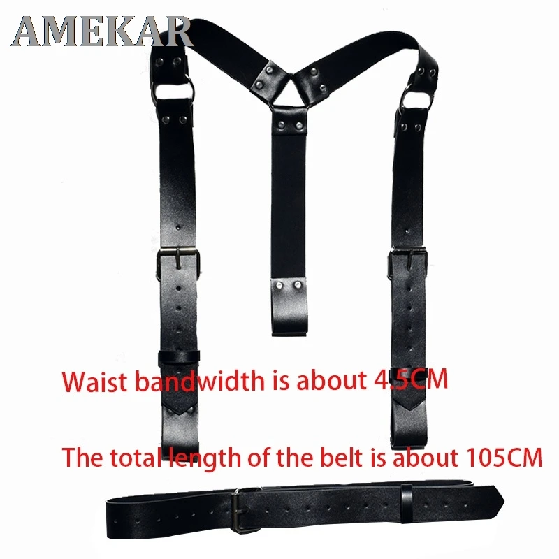 

Women Sexy Leather Body Bondage Cage Sculpting Harness Waist Belt Straps Garter Belts Waistband Harajuku Punk Suspenders