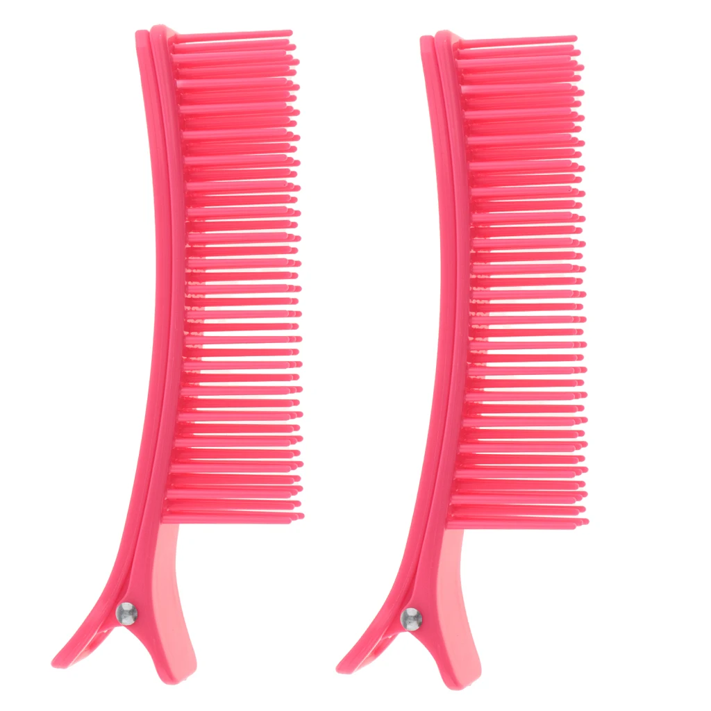 

2 Pieces Plastic Salon Hair Cutting Clip Comb Hairdressing Styling Tools