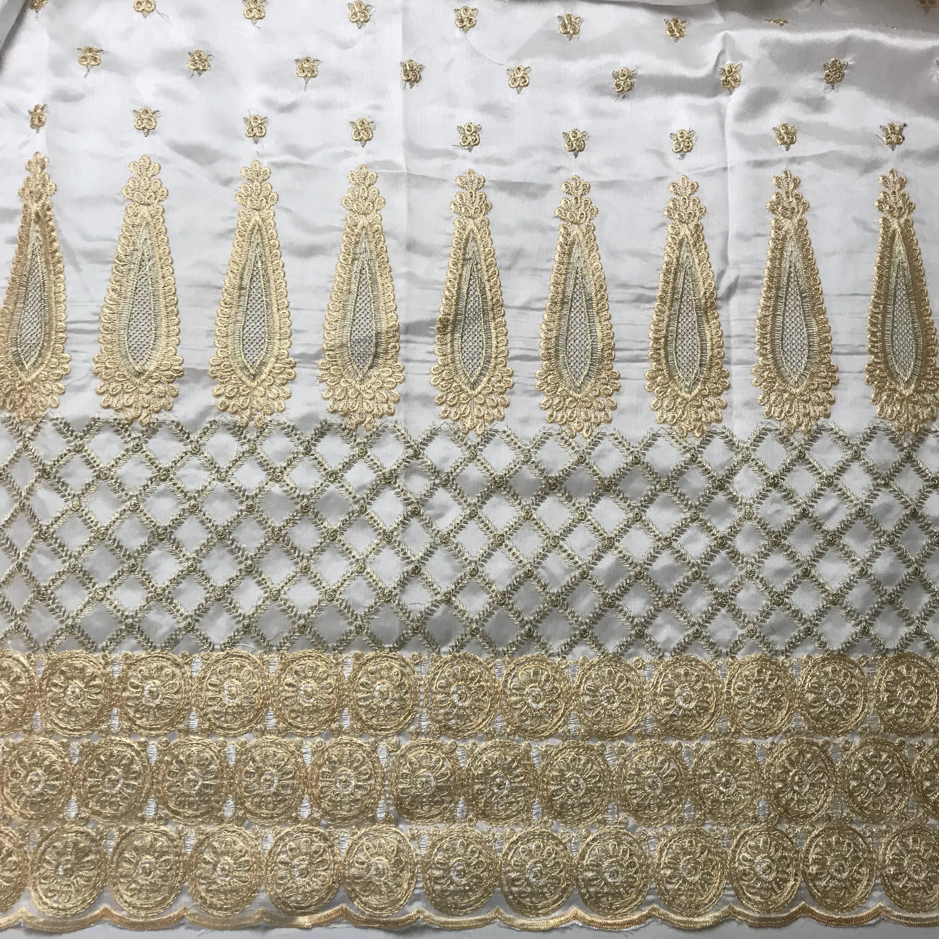 Новинка 2020 шелковое сырье Африканское кружево ткань нигерийское блестки