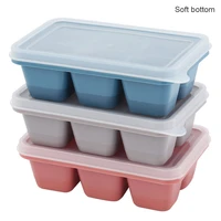 3pcs 15 grid food grade silicone ice tray home with lid diy ice cube mold square shape ice cream maker kitchen bar accessories