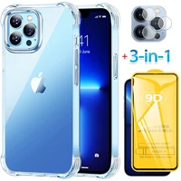 3 in 1 case for iphone13 pro cover shockproof silicone phone cases iphone 13 mini apple 13 pro max glass case iphone 13pro case