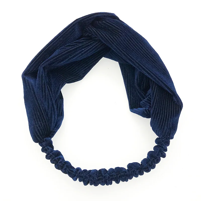 Новые женские весенние замшевые мягкие однотонные повязки на голову Винтажные