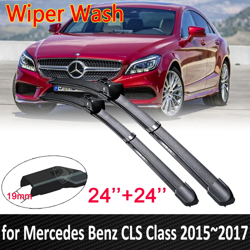 

for Mercedes Benz CLS Class 2015~2017 2016 Front Window Windshield Windscreen Wipers Car Wiper Blades Car Accessories