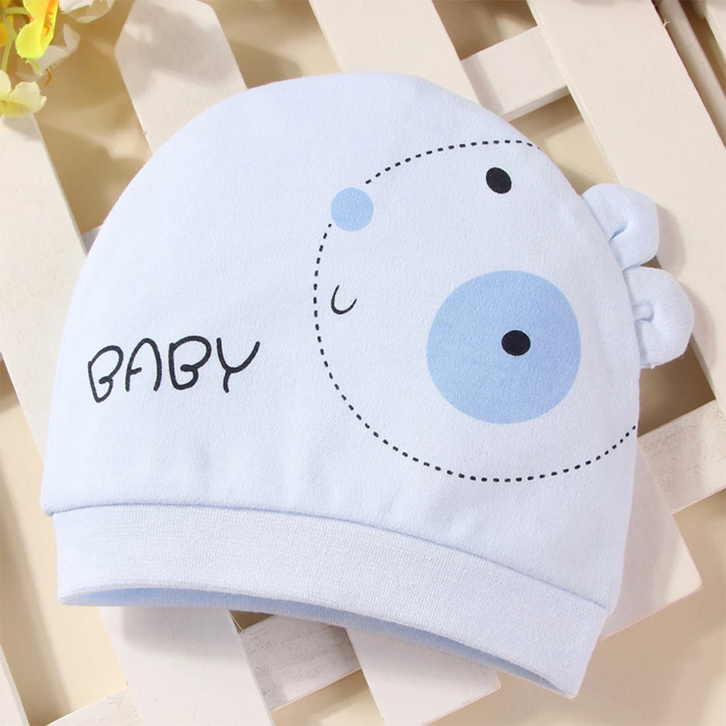 Gorros de beb&eacute; de alta calidad, 100% algod&oacute;n, estampado bonito de dibujos animados, sombreros y gorros para beb&eacute; de 0 a 3 meses, accesorios para beb&eacute;s reci&eacute;n nacidos-0