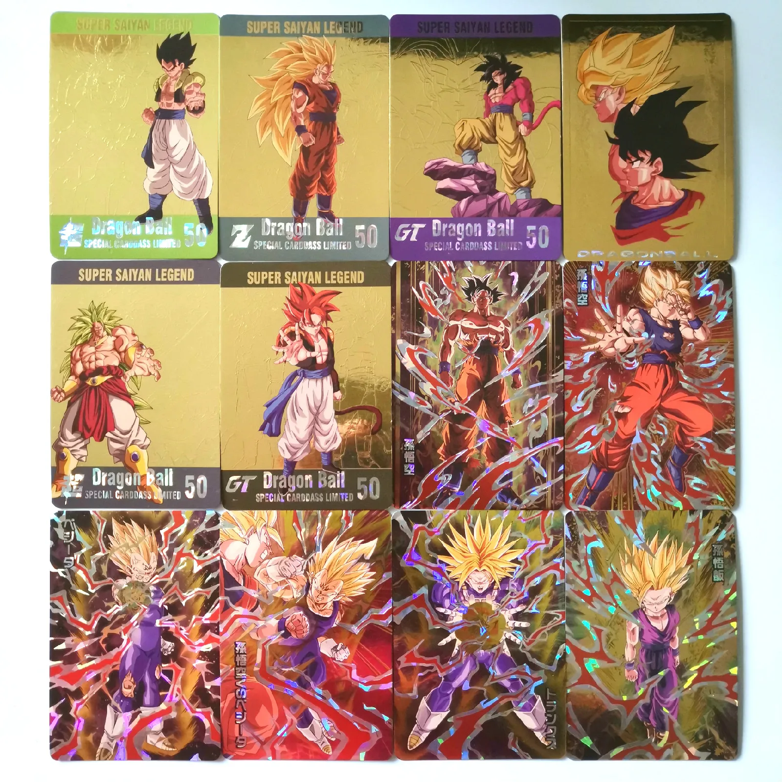 

41 Styles Hot stamping Dragon Ball Z Instinct Goku Vegeta Super Heroes Battle Card Game Collection Anime Cards