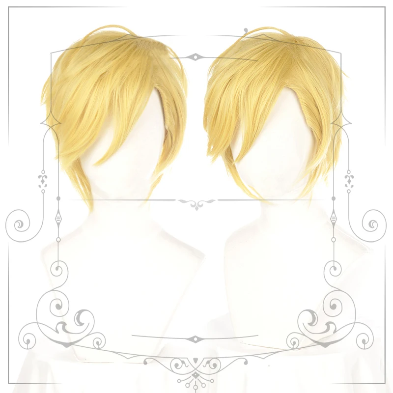 Аниме игра IDOLiSH7 парик NAGI ROKUYA косплей волос Золотой Блонд короткий синтетический