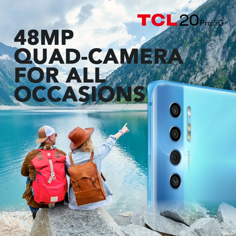 Смартфон глобальная версия TCL 20 Pro 6 + 256 ГБ NFC 67 дюйма FHD AMOLED Snapdragon 750G Беспроводная