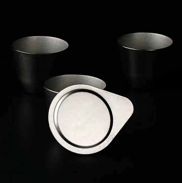 

Good quality 2pcs/lot 30ml Nickel crucible with cover and high Thermostability for Laboratory experiments