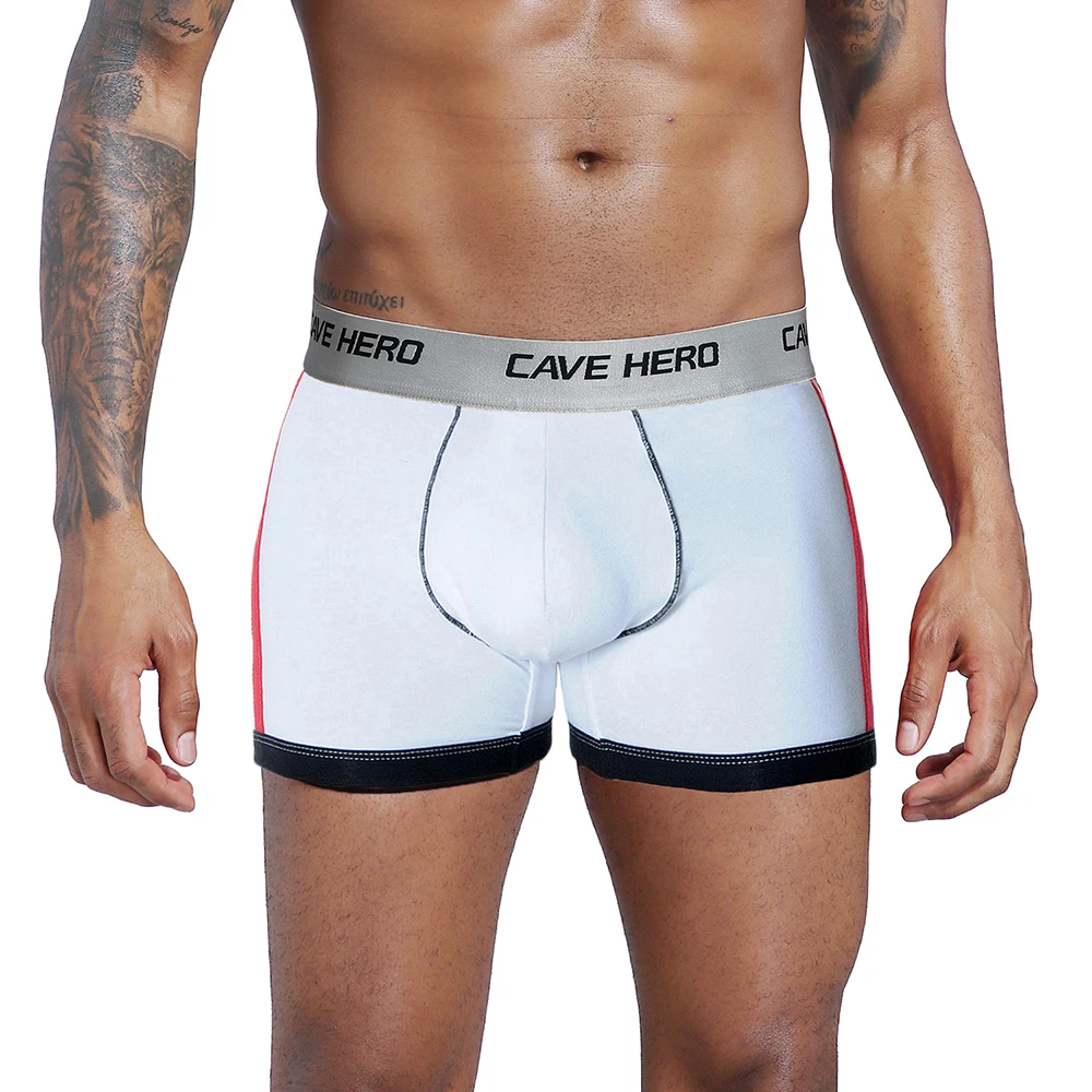 Боксеры мужские повседневные бесшовные пикантное нижнее белье шорты со средней