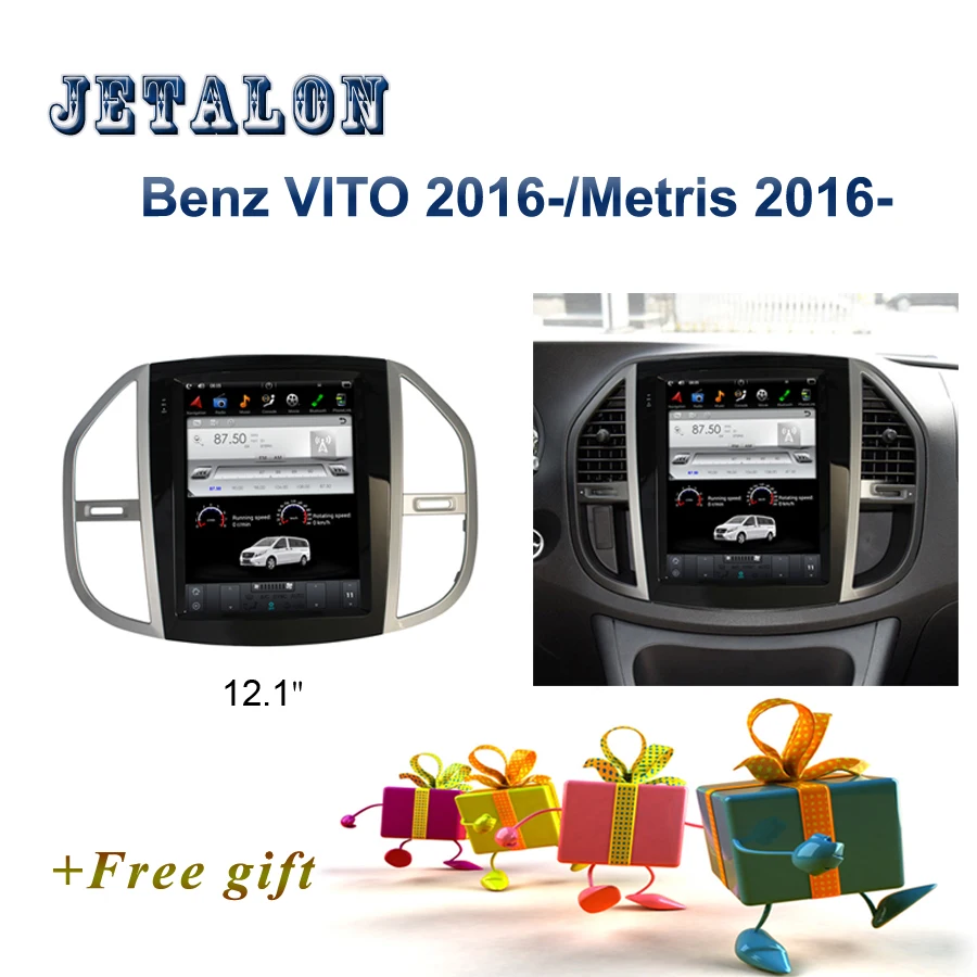 Smart 12 1 &quotIPS экран Тесла навигация для Benz VITO 2016 Android автомобильное радио Metris GPS