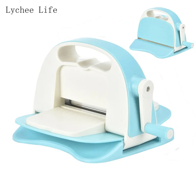 

Lychee Life Mini Size Die Cutting Embossing Machine Scrapbooking Die Paper Felt Leather Fabric Cutter Machine Handmade Crafts