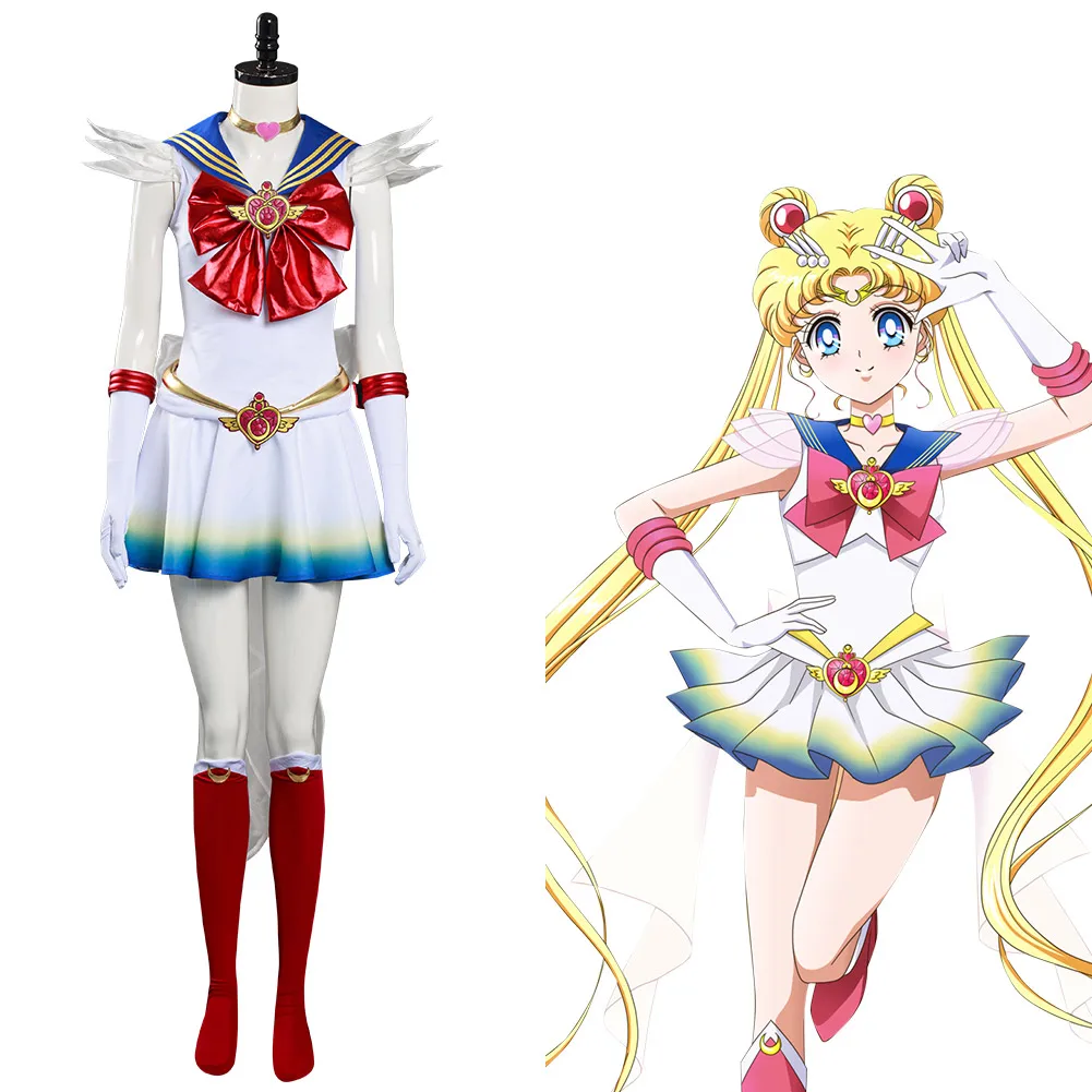 Вечное платье Tsukino Usagi косплей костюм матроса Униформа наряды платья для