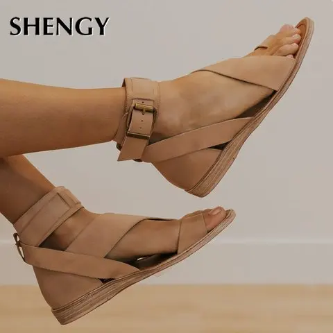 Женские пляжные сандалии на плоской подошве повседневные уличные шлепанцы