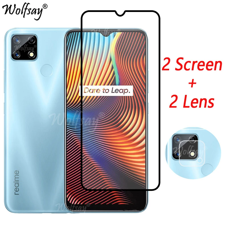 

Full Cover Tempered Glass For Oppo Realme 7i Global Version Screen Protector Realme 7i 8i 9 Pro Camera Glass For Realme 7i Glass