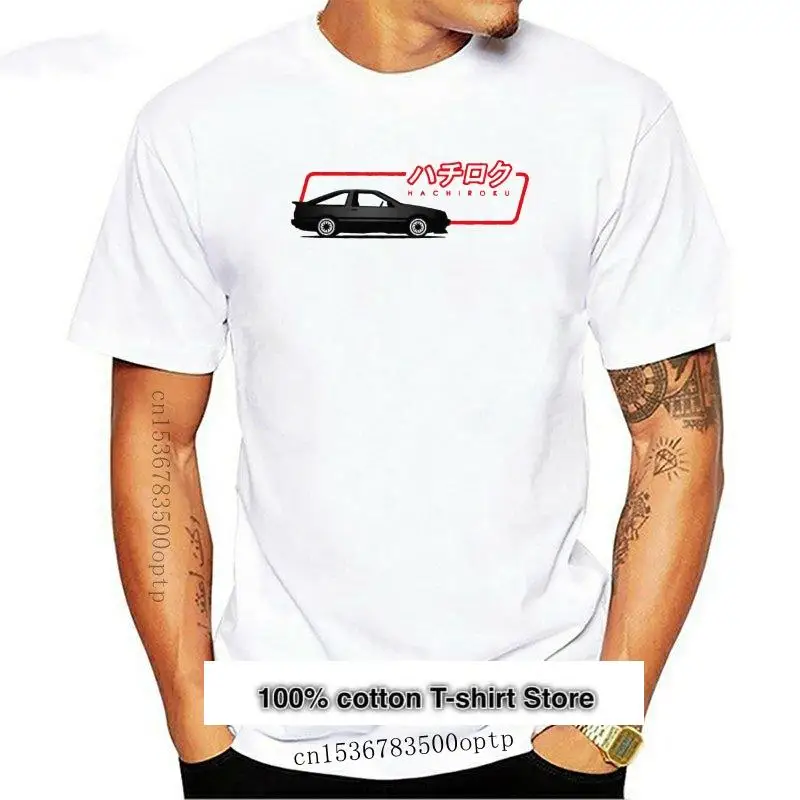 

Camiseta de coche japonés a la moda AE86, camisa Hachiroku de Japón, Camiseta deportiva de Motor, camiseta roja y blanca 2021