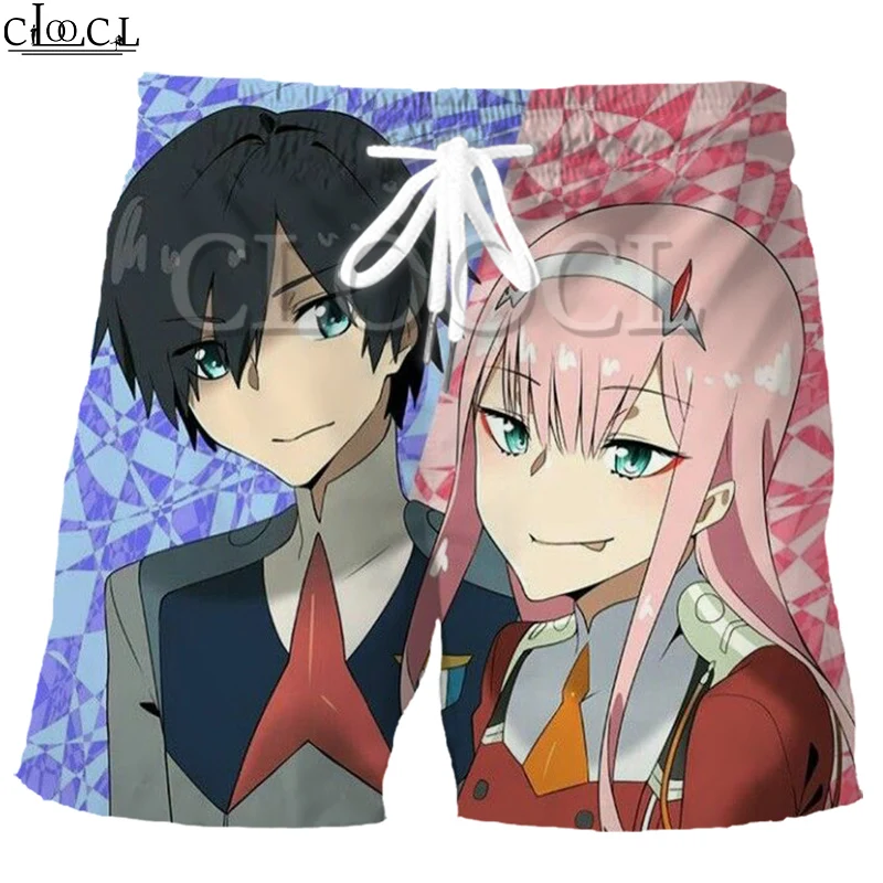 

CLOOCL Fashion Anime Darling In The Franxx Zero Two Men 3D Print Shorts Summer Harajuku Hip hop Leisure Sweatpants