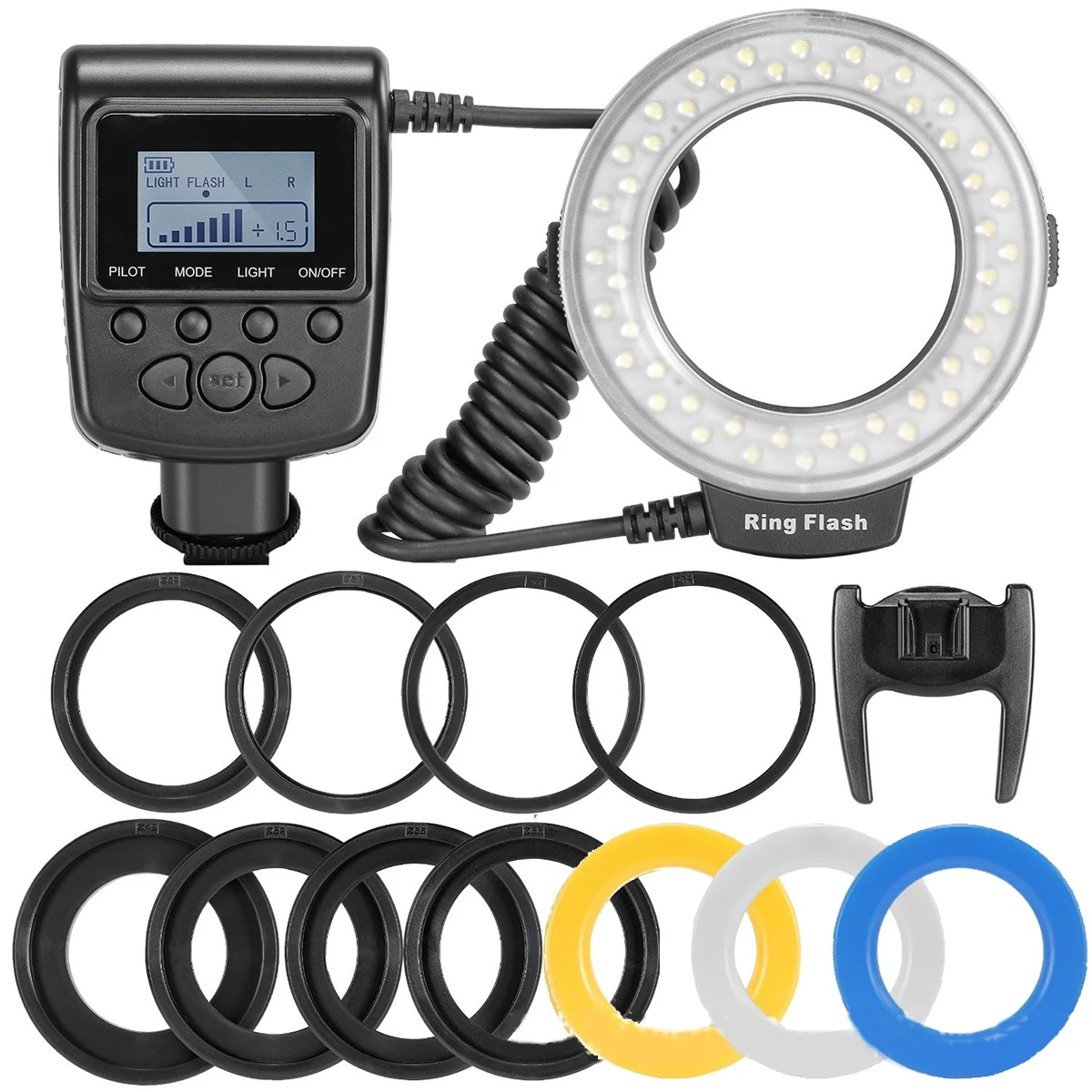 

Universal Macro 48LED Ring Flash Light for Nikon Canon DSLR Cameras