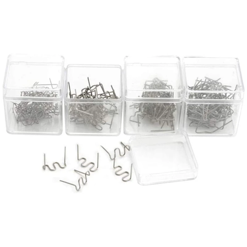 

Hot Stapler Car Bumper Fen der Fairing Welding Plastic Repair Kit W/ 200 Staples R2LC