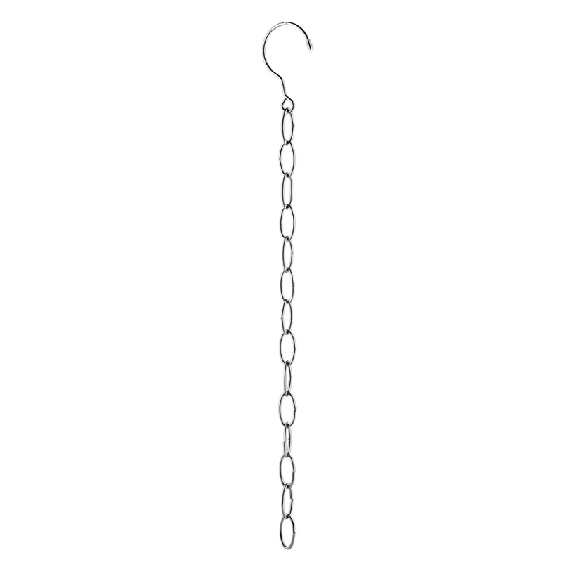 

Stainless Steel Clothes Shop Display Hanging Chain Hooks With Ring Hanger14 Hanging Hole Wardrobe Clothes Organizer Chain Holder