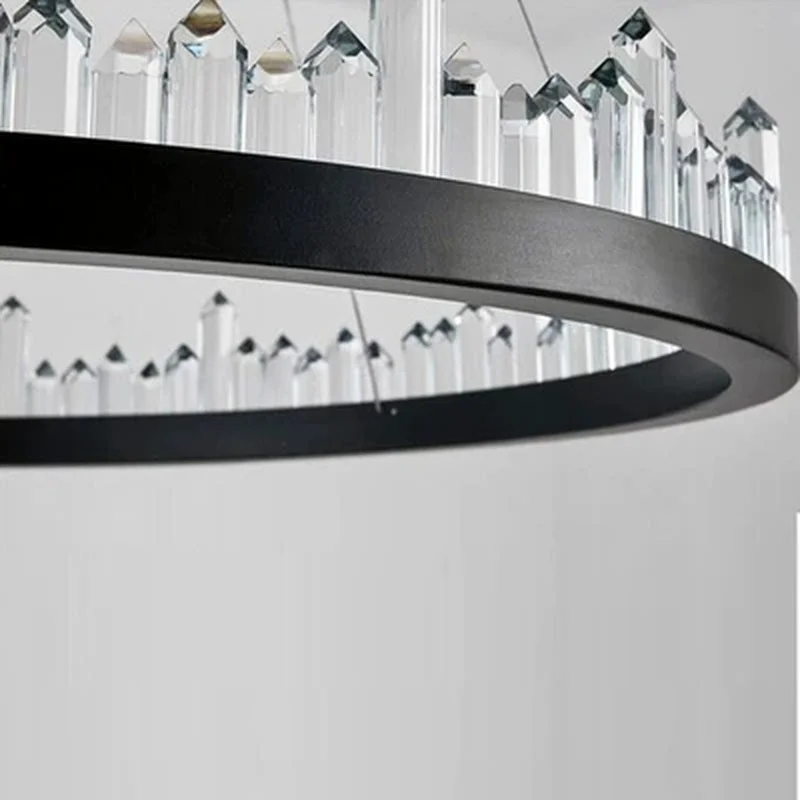 Modern LED Chandeliers lustre Crystal Chandelier Luxurious Circular Iceberg Lighting | Освещение