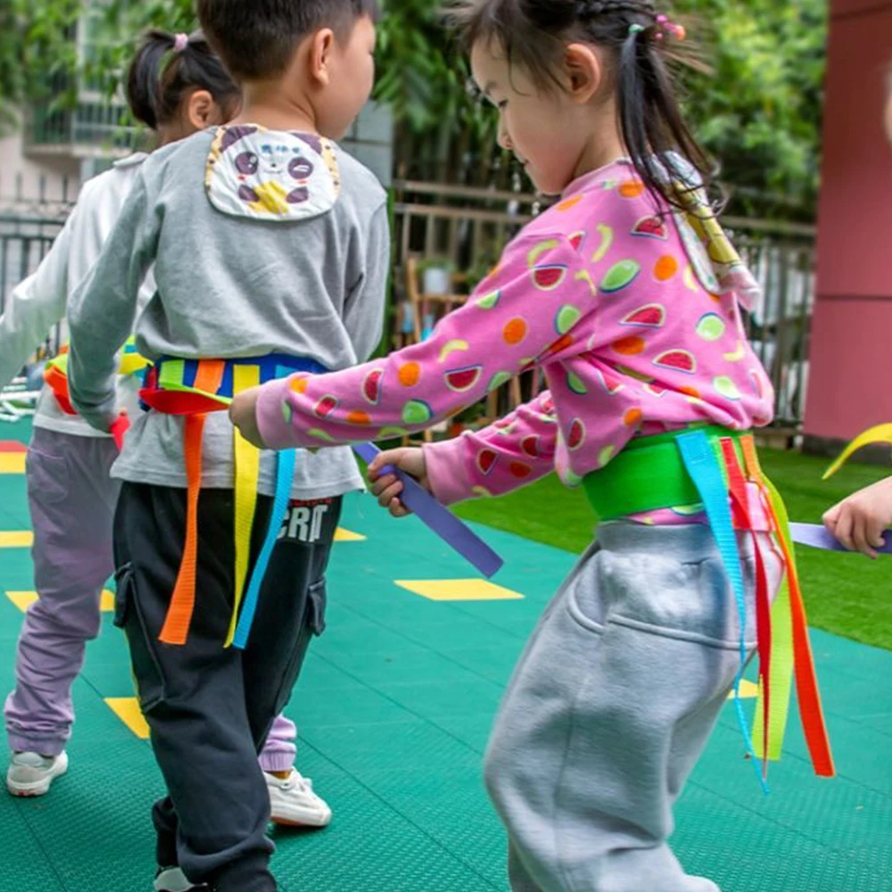 

Outdoor Game Catching Tail Training Equipment Toy Funny Kindergarten Pull The Tail Sensory Toy For Child Teamwork Sport Games