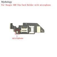 sim card holder for doogee s60 microphone sim card tray slot mobile phone repair parts mythology