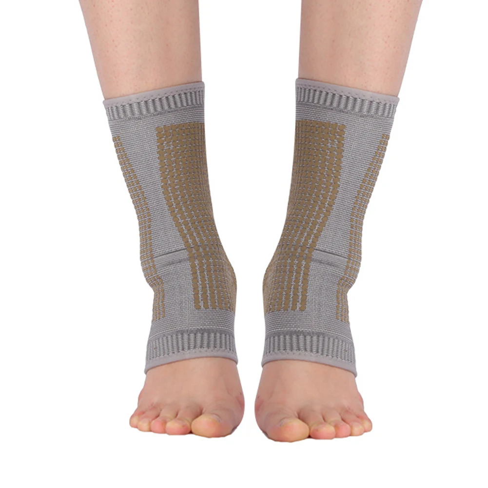 

2Pcs Graphene Ankle Support Brace Breathable Comfortable Support Sleeve for Heel Pain Relief Swelling Reduce Injury Prevention