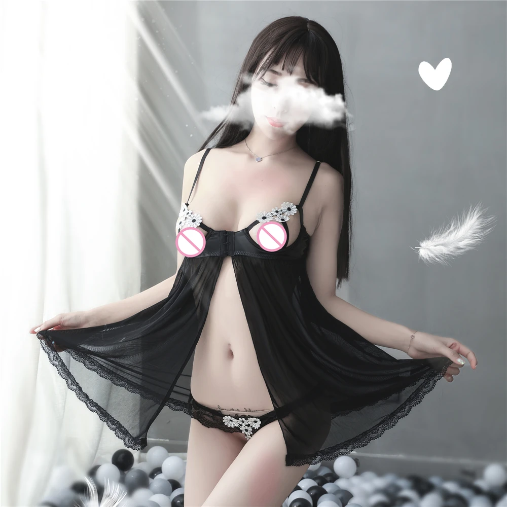 Летняя кружевная ночная рубашка с цветами ночное белье женская пижама сорочка