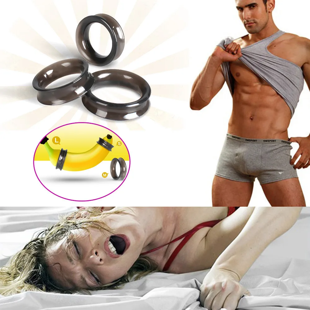 Подарок кольцо для члена мужской регулируемый кожаный длительный эрекционный