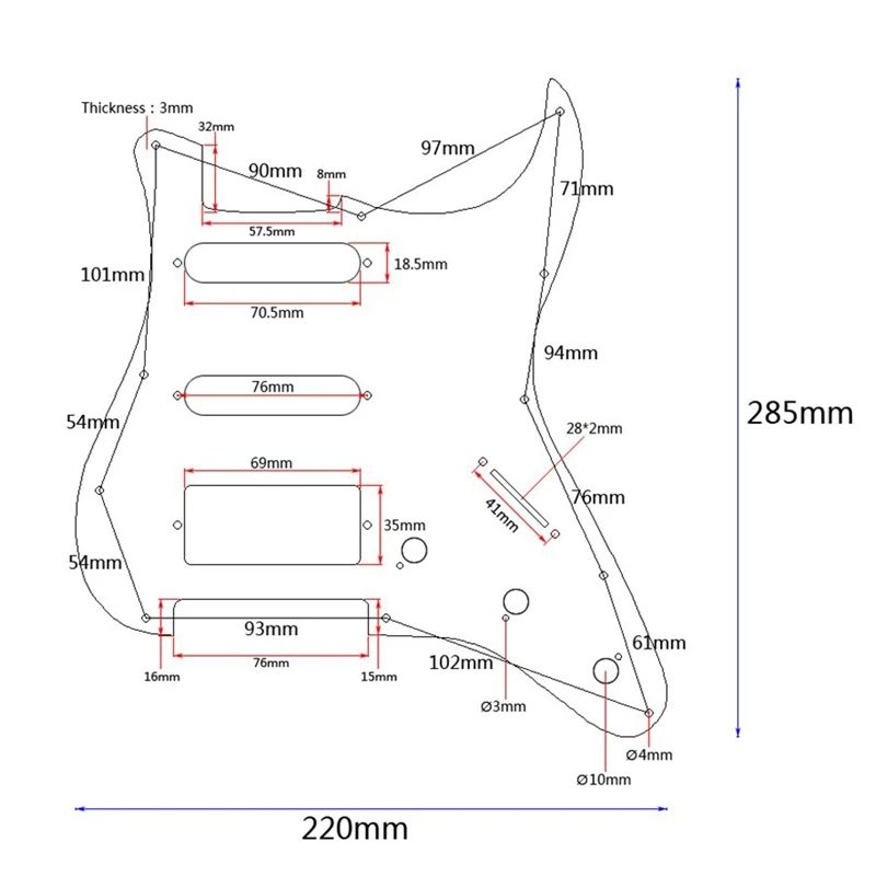 Ssh деревянная Гитара Pickguard клен дерево с декоративным цветочным узором для Fender St