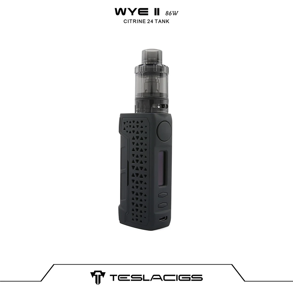 Набор для вейпа Tesla WYE II 86W TC с баком 4 мл цитрина 24 аккумулятор 18650 боксмод Telsa vs Punk
