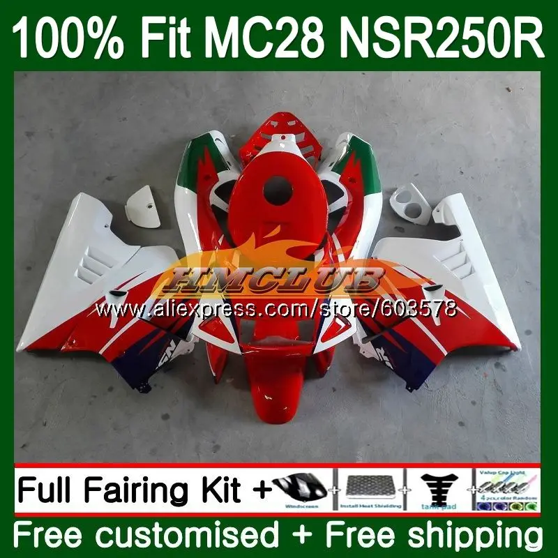 

Injection For HONDA NSR250R 1994 1995 1996 1997 1998 1999 Red White 102CL.8 MC28 NSR250 R RR NSR 250R 94 95 97 98 99 Fairing