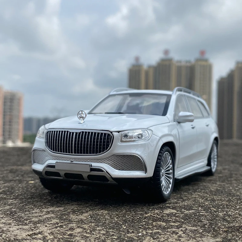 1/24 Scale Maybach GLS600 Alloy Diecast Model Car Toy Metal Diecast Simulation Collection Vehicle With Light For Gifts