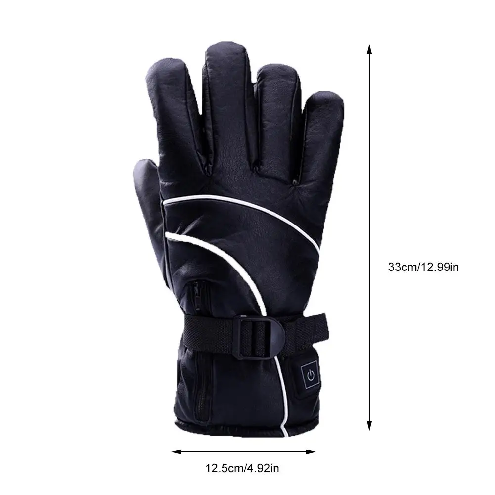 

Heating Gloves Waterproof Heated Guantes Moto Touch Screen Battery Powered Motorbike Racing Riding Gloves Winter