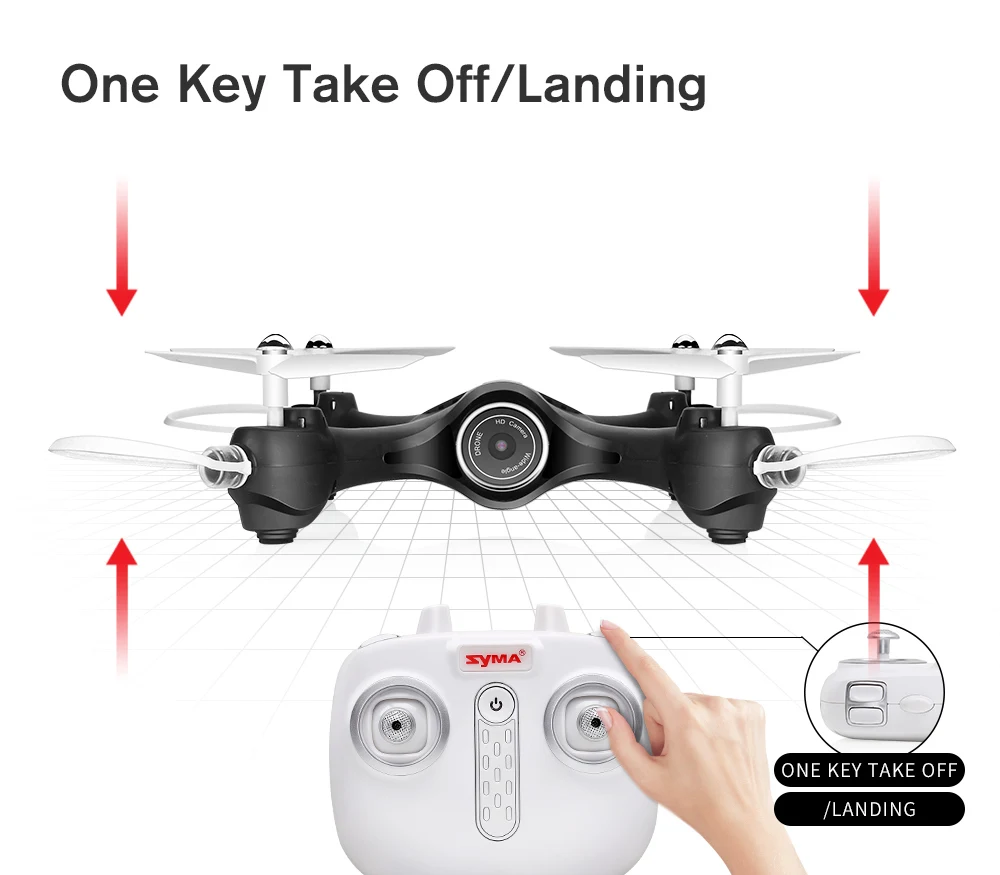SYMA X23W Квадрокоптер FPV Wifi в режиме реального времени Трансмиссия безголовая модель RC вертолет мини-Дрон с Вертолет камеры
