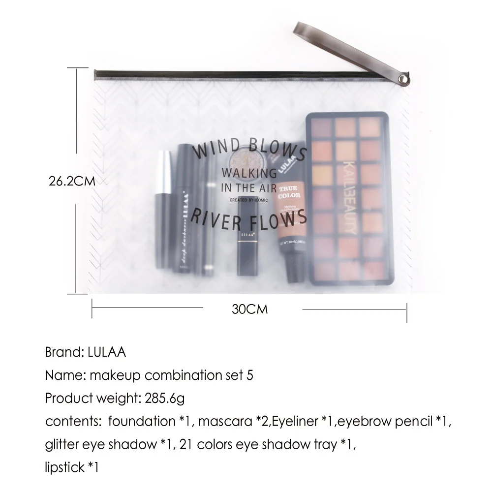 Набор инструментов для макияжа 8 шт. Профессиональная помада тени век подводка