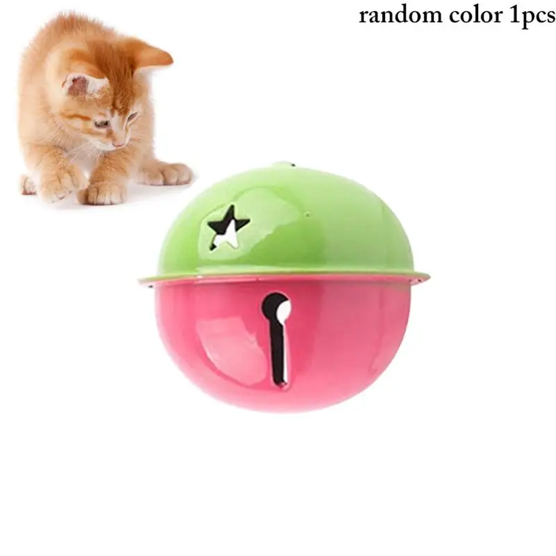 

1 Pcs Creative Cat Bell Toy Interactive Cat Jingle Bell Toy Ball Pet Kitten Teaser Play Ball Cats Toys Supplies Random Color