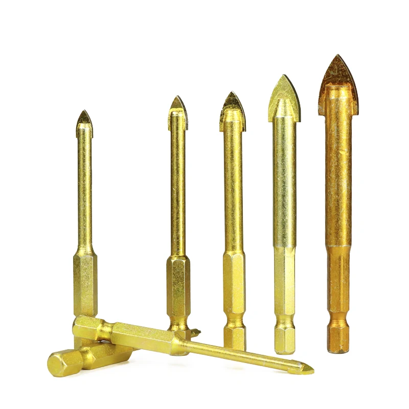 Сверла XCAN карбидные с титановым покрытием 1 комплект|drill bit set|glass drill bits setglass |