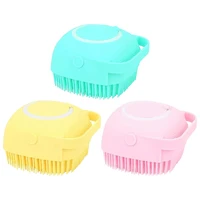 pet dog bath brush comb silicone shower body scrubber sponge for baby children pet washing