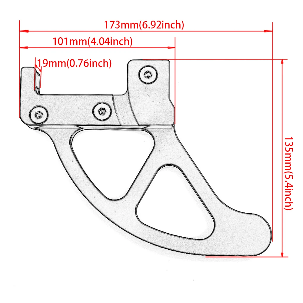 Защита заднего тормозного диска для SX SXF EXC EXCF XC XCF XCW Husqvarna Husaberg TE FE TC FC TX FX 125 150 250 350